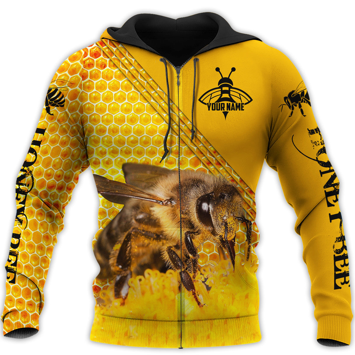 Personalized Name Honey Bee Q4 All Over Printed Unisex Shirt Q040408