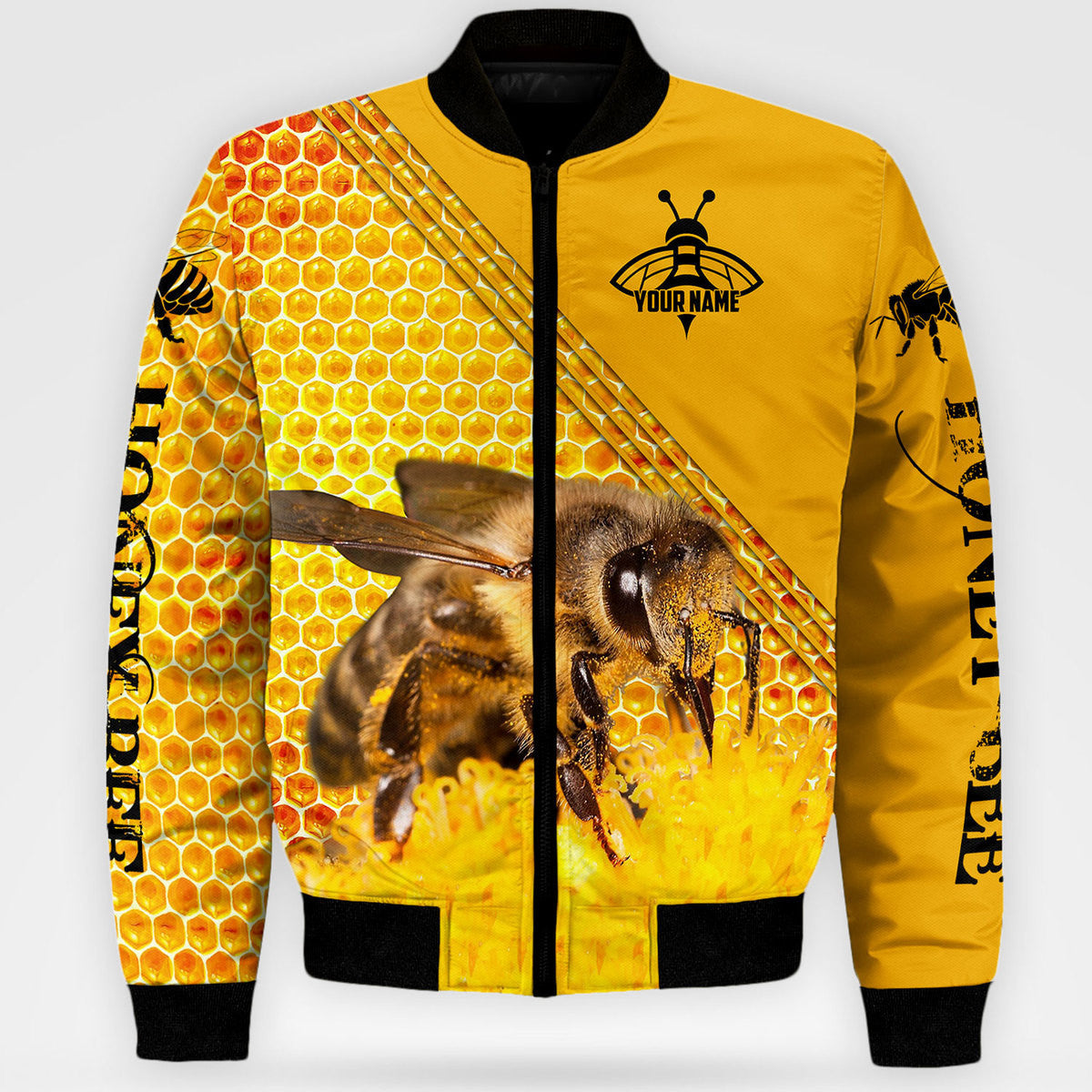 Personalized Name Honey Bee Q4 All Over Printed Unisex Shirt Q040408