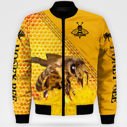 Personalized Name Honey Bee Q4 All Over Printed Unisex Shirt Q040408