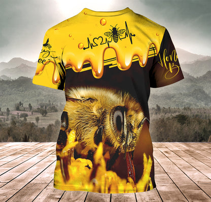 Personalized Name Honey Bee Q5 All Over Printed Unisex Shirt Q180403