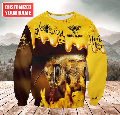 Personalized Name Honey Bee Q5 All Over Printed Unisex Shirt Q180403