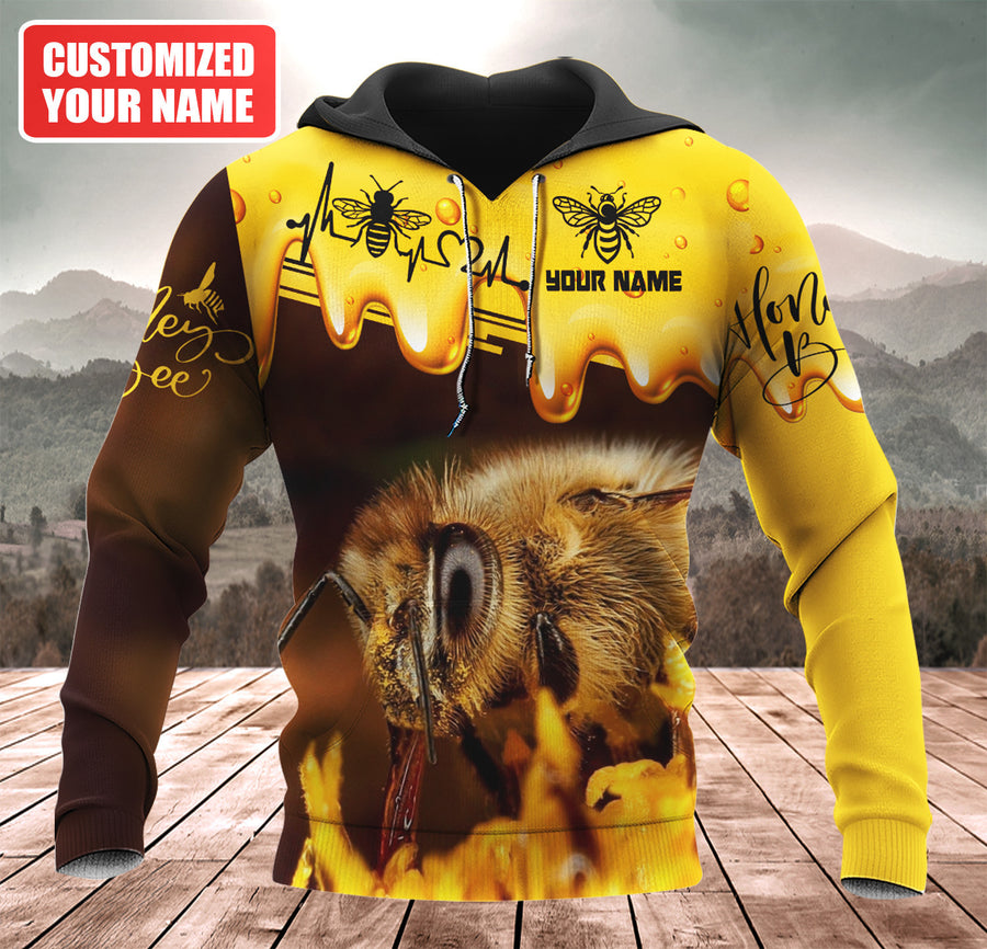 Personalized Name Honey Bee Q5 All Over Printed Unisex Shirt Q180403