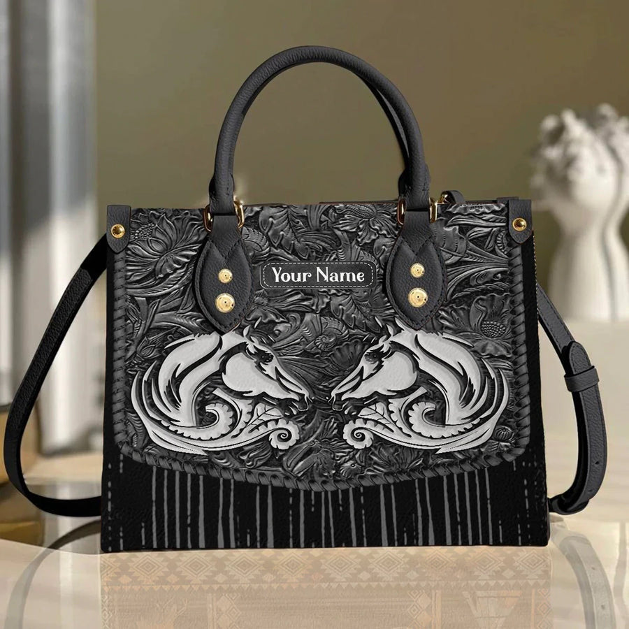 Horse Personalized Leather Handbag AK63