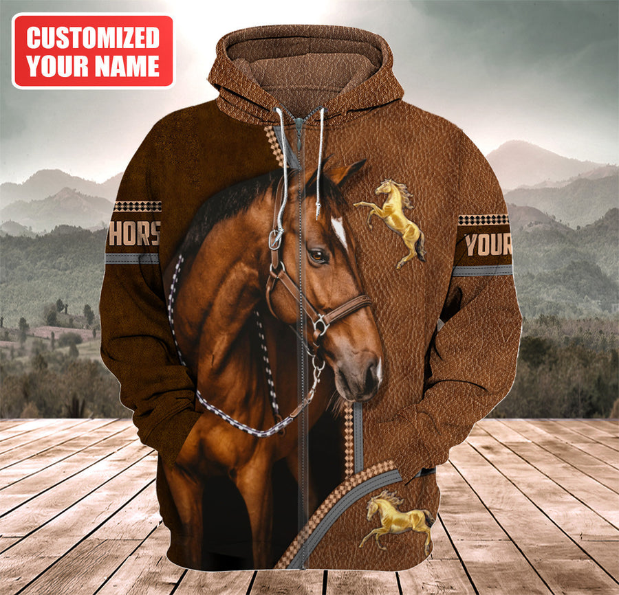 Personalized Name Love Horse Q3 All Over Printed Unisex Shirt