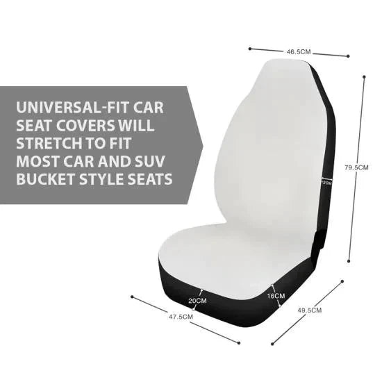 Personalized Name - Get in Sit down Shut up Hold on AK67 - Horse Car Seat Covers With Leather Pattern Print Universal Fit Set 2