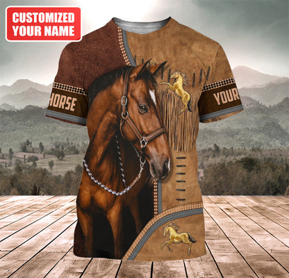 Personalized Name Love Horse Q4 All Over Printed Unisex Shirt