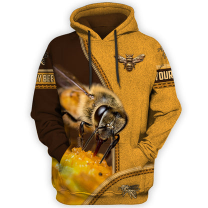 Personalized Name Honey Bee Q7 All Over Printed Unisex Shirt