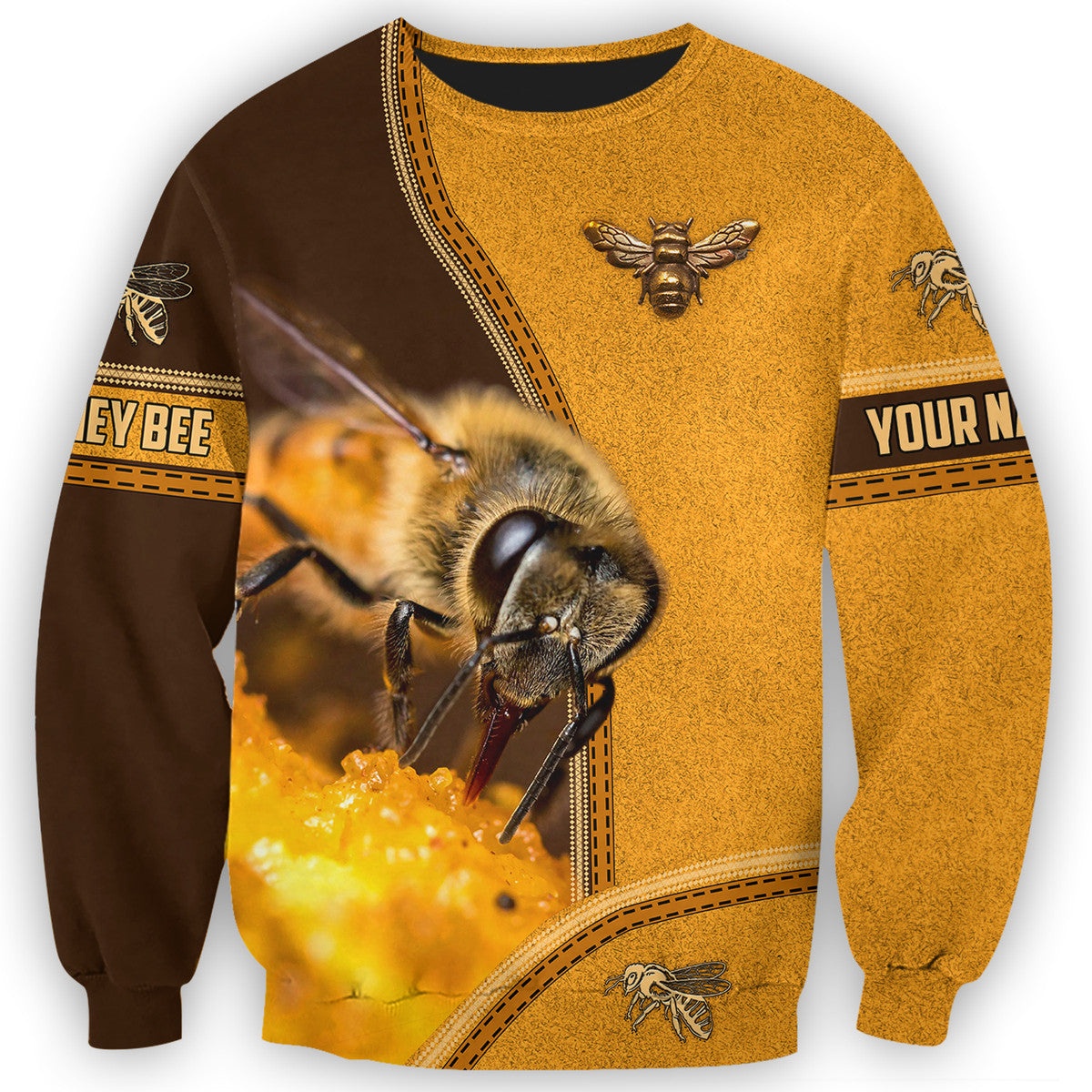 Personalized Name Honey Bee Q7 All Over Printed Unisex Shirt