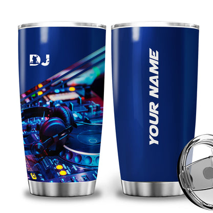 Personalized Name Disc Jockey Q4 Tumbler 20oz 30oz Cup