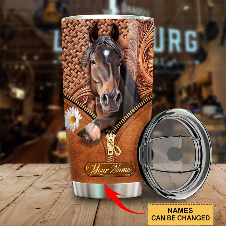 Personalized Name Horse Q3 Tumbler 20oz 30oz Cup