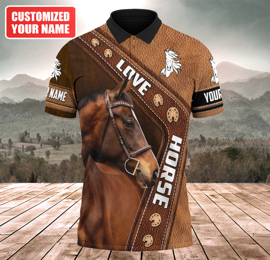 Personalized Name Love Horse Q8 All Over Printed Unisex Shirt
