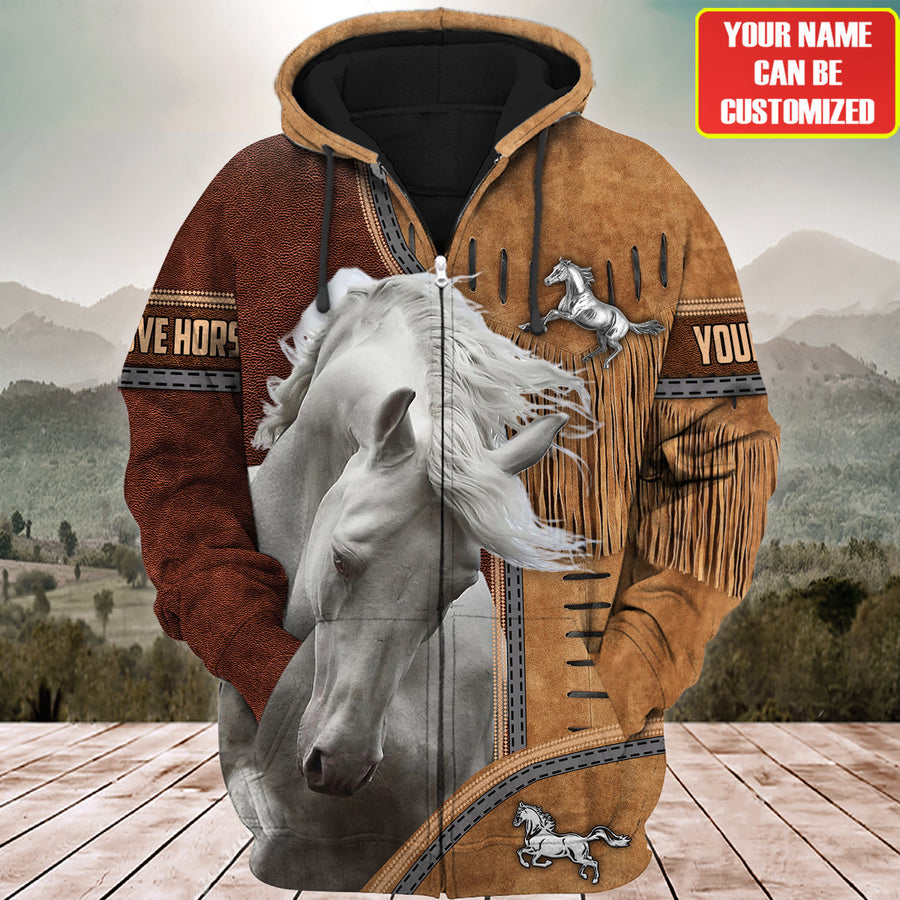 Personalized Name Love Horse Q6 All Over Printed Unisex Shirt