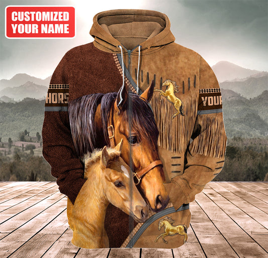 Personalized Name Love Horse Q5 All Over Printed Unisex Shirt
