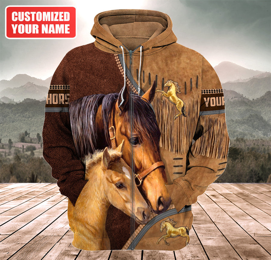 Personalized Name Love Horse Q5 All Over Printed Unisex Shirt