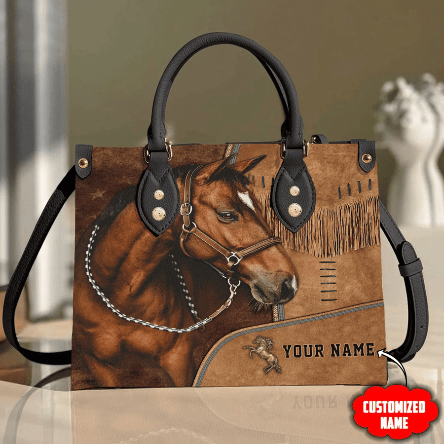 Horse Q5 Personalized Leather Handbag
