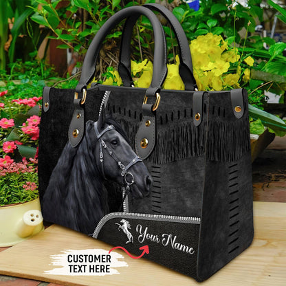 Horse Q7 Personalized Leather Handbag