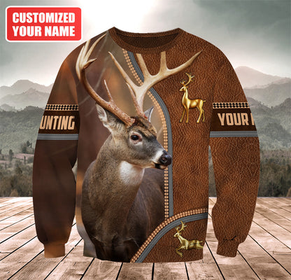 Personalized Name Deer Hunting Q7 All Over Printed Unisex Shirt