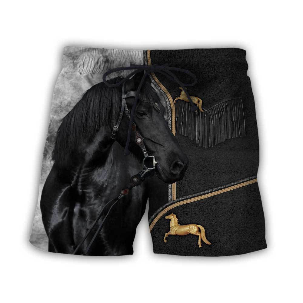 Personalized Name Love Black Horse Q3 All Over Printed Unisex Shirt