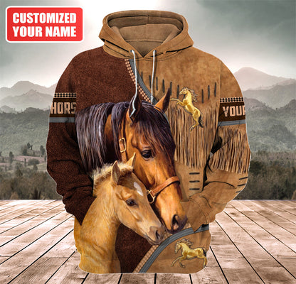 Personalized Name Love Horse Q5 All Over Printed Unisex Shirt