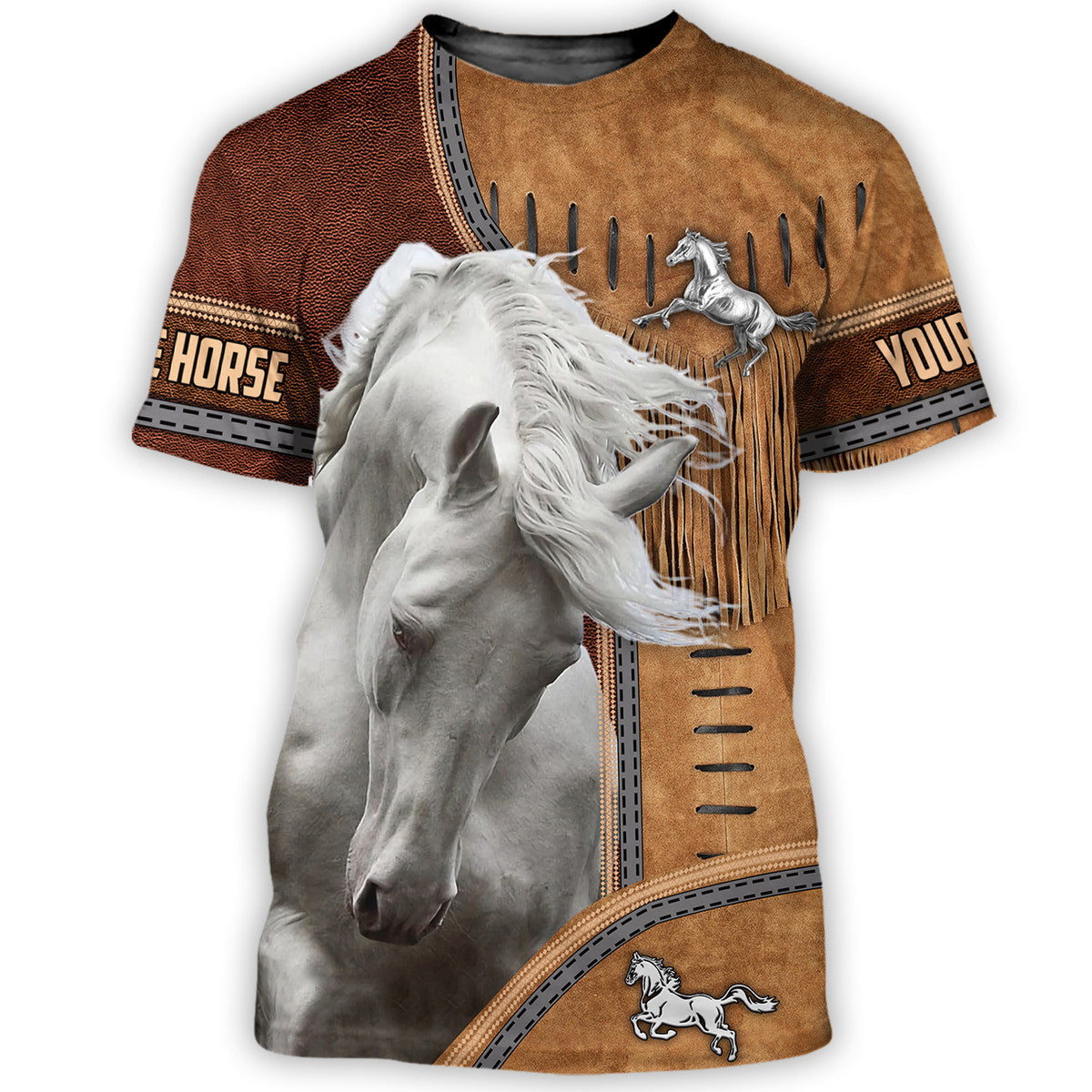 Personalized Name Love Horse Q6 All Over Printed Unisex Shirt