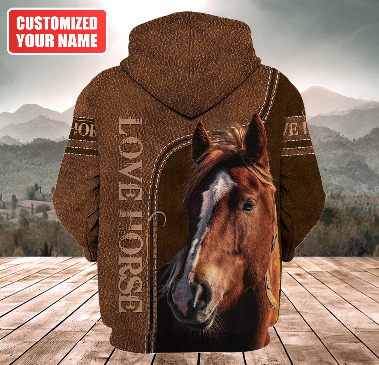 Personalized Name Love Horse Q7 All Over Printed Unisex Shirt