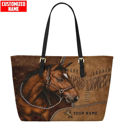 Horse Q5 Personalized Leather Handbag