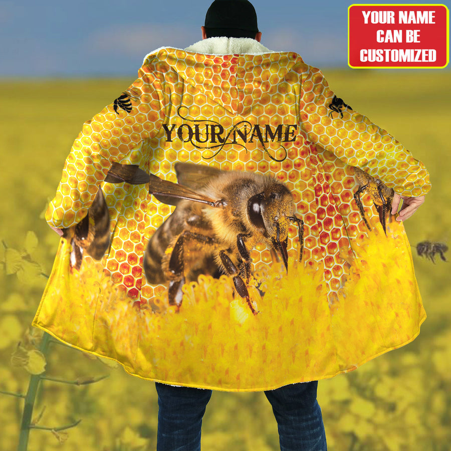 Personalized Name Honey Bee Hooded Cloak Q300801