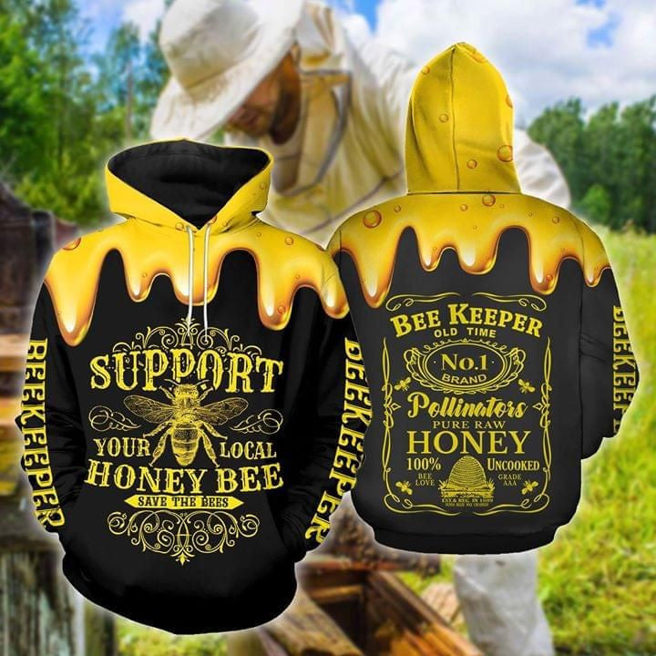 Personalized Support local Honey Bee All Over Printed Unisex Shirt P300510