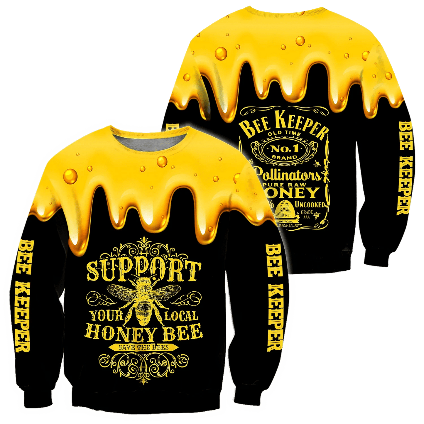 Personalized Support local Honey Bee All Over Printed Unisex Shirt P300510