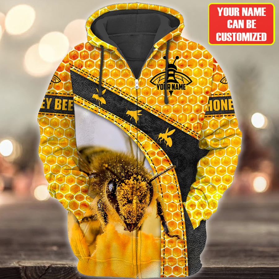 Personalized Name Honey Bee 6 All Over Printed Unisex Shirt Q181105