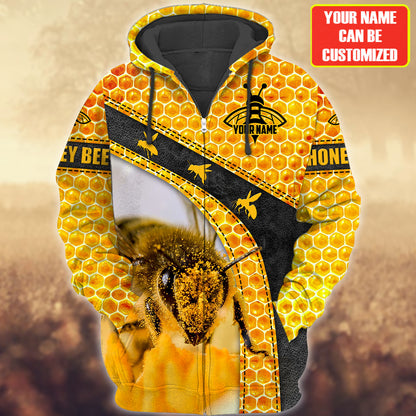 Personalized Name Honey Bee 6 All Over Printed Unisex Shirt Q181105