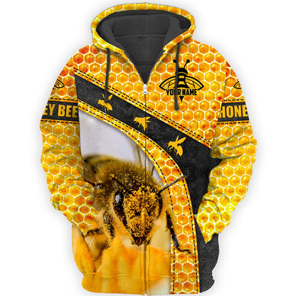 Personalized Name Honey Bee 6 All Over Printed Unisex Shirt Q181105