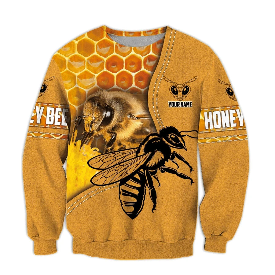 Personalized Name Honey Bee 3Q All Over Printed Unisex Shirt Q251101