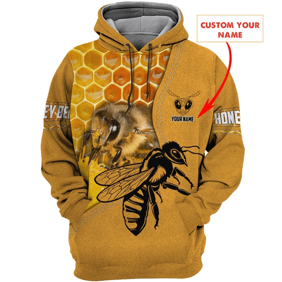 Personalized Name Honey Bee 3Q All Over Printed Unisex Shirt Q251101