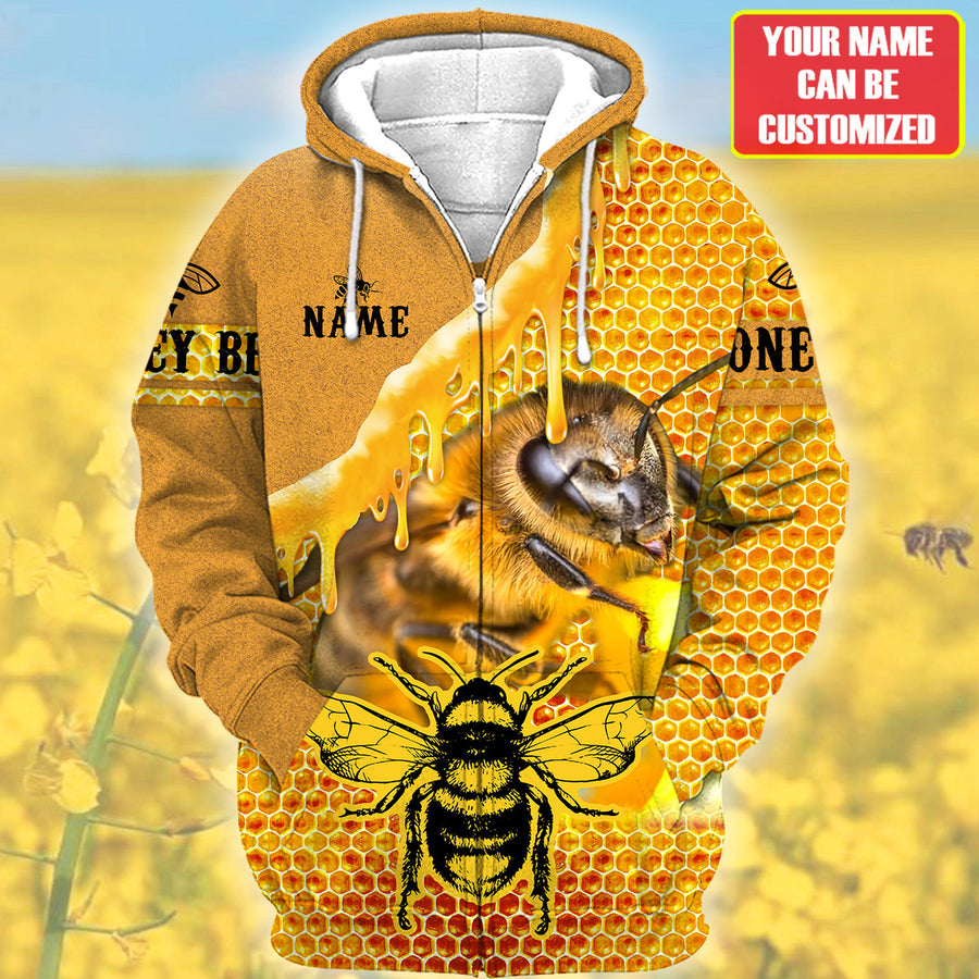 Personalized Name Honey Bee 7 All Over Printed Unisex Shirt Q231202