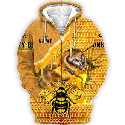 Personalized Name Honey Bee 7 All Over Printed Unisex Shirt Q231202