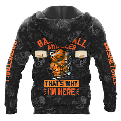Personalized Name Basketball And Beer All Over Printed Unisex Shirt Q270207
