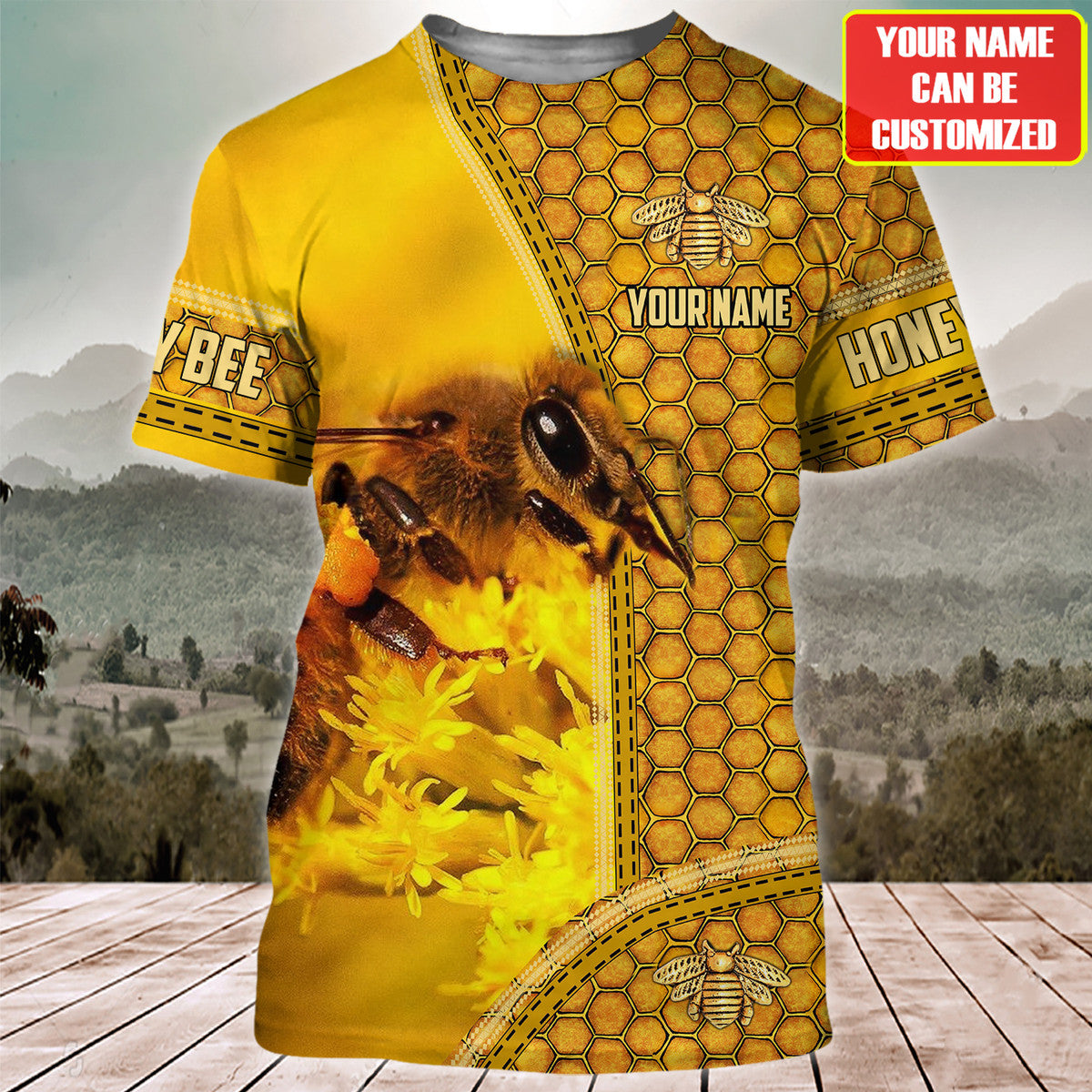 Personalized Name Honey Bee 10 All Over Printed Unisex Shirt Q270406
