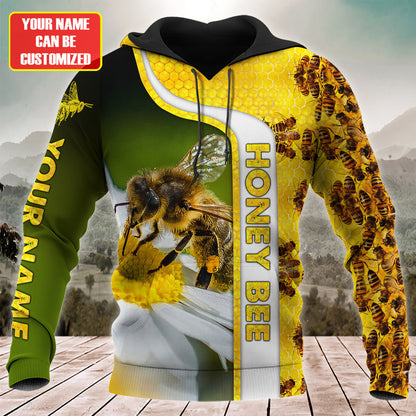 Personalized Name Honey Bee 12 All Over Printed Unisex Shirt Q120501