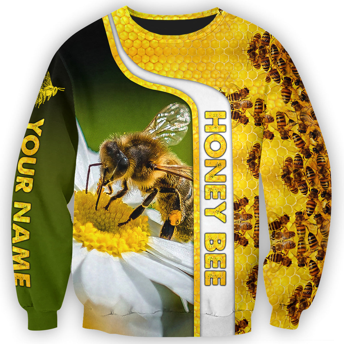 Personalized Name Honey Bee 12 All Over Printed Unisex Shirt Q120501