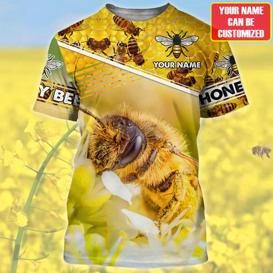 Personalized Name Honey Bee 13 All Over Printed Unisex Shirt Q180501