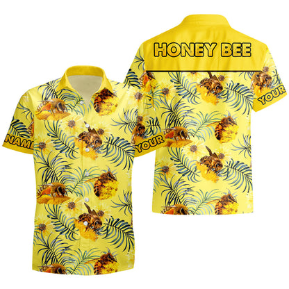 Personalized Honey Bee Tropical Hawaii Shirt Beach Short Q300504