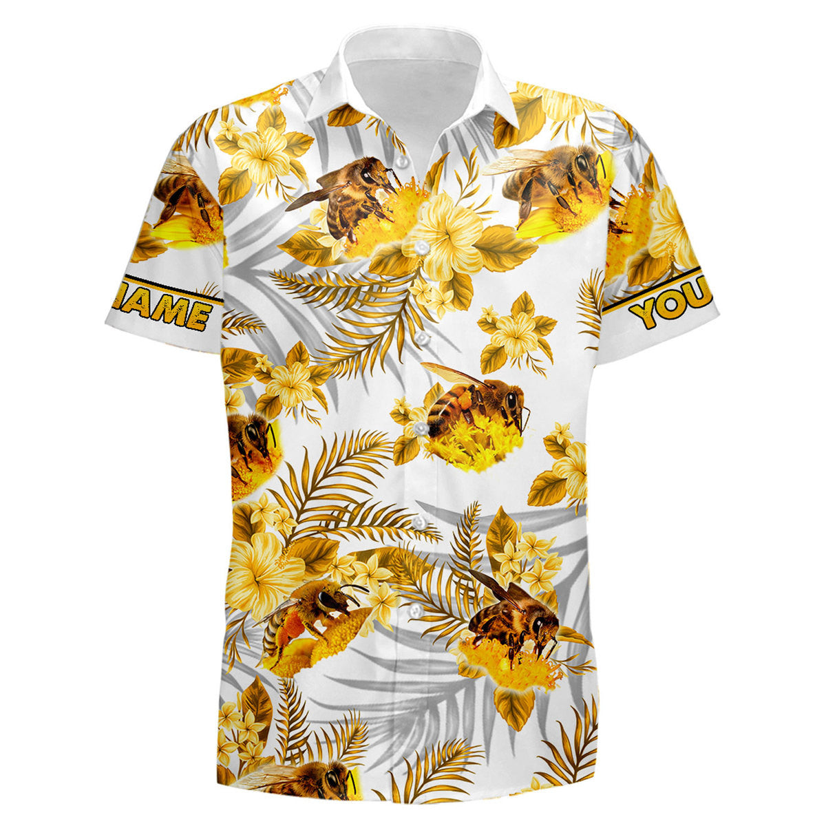 Personalized S1 Honey Bee Tropical Hawaii Shirt Beach Short S100706