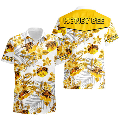 Personalized S1 Honey Bee Tropical Hawaii Shirt Beach Short S100706