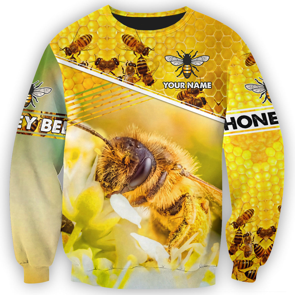 Personalized Name Honey Bee 13 All Over Printed Unisex Shirt Q180501