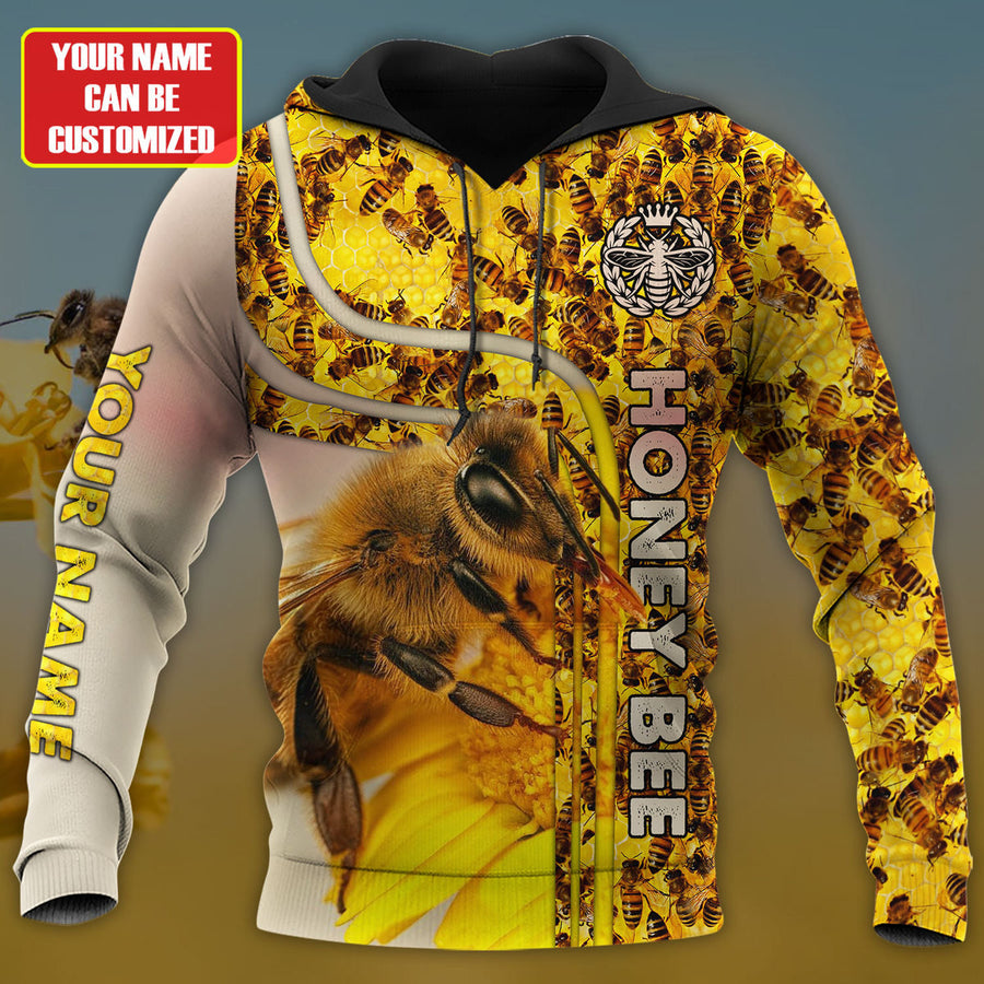 Personalized Name Honey Bee 20 All Over Printed Unisex Shirt Q171006