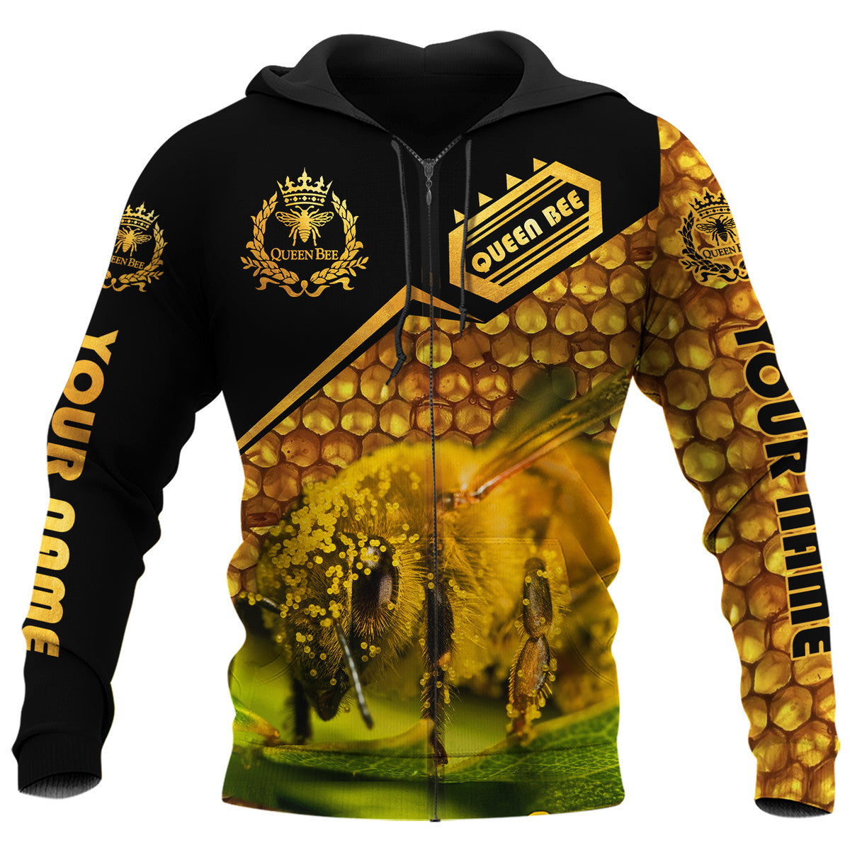 Personalized Name Queen Bee Q2 All Over Printed Unisex Shirt Q151208