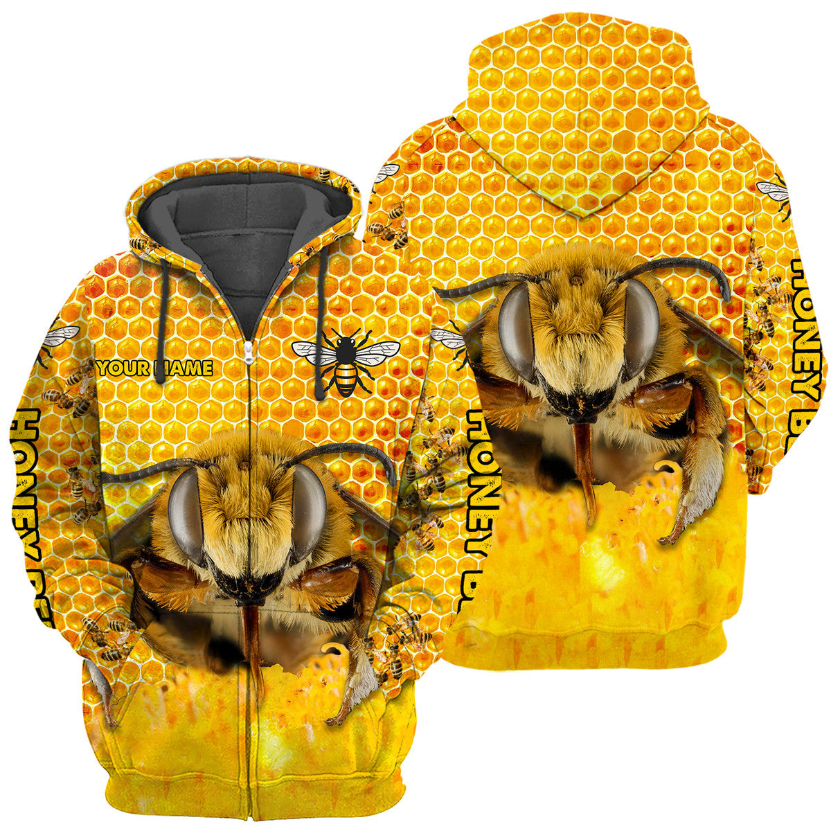 Personalized Name Honey Bee 21 All Over Printed Unisex Shirt Q190103