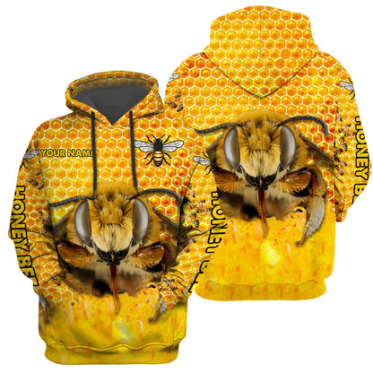Personalized Name Honey Bee 21 All Over Printed Unisex Shirt Q190103
