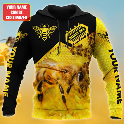 Personalized Name Honey Bee 22 All Over Printed Unisex Shirt Q070305